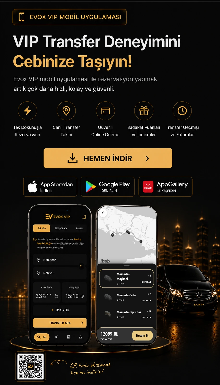 Evox VIP Mobil Uygulama Tanıtımı (Mobil)